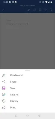 Microsoft Word android App screenshot 6